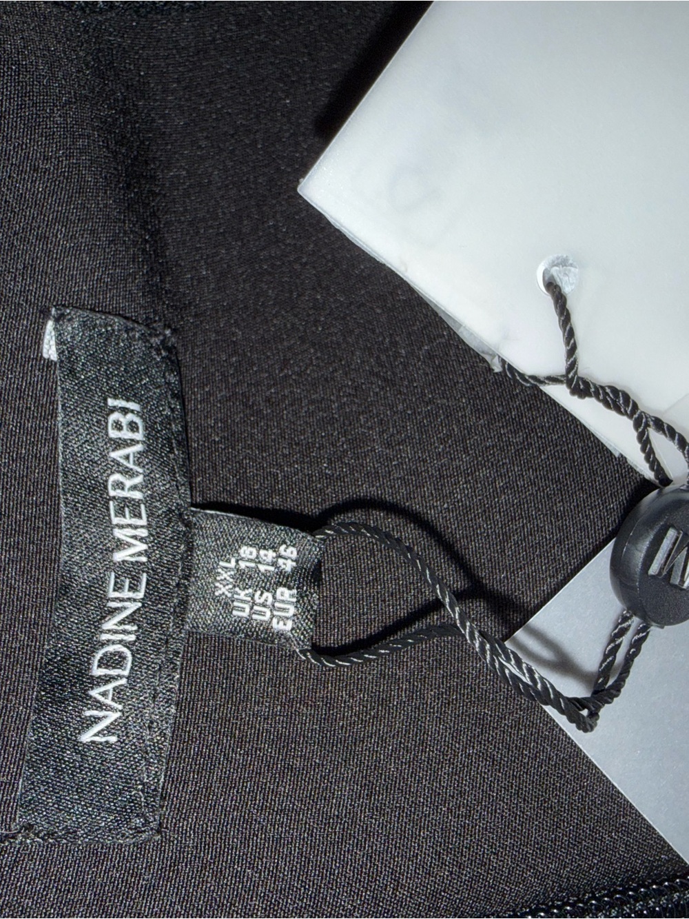 Miley Black Velvet Feather-Hem Mini Dress - Picture 4 of 5